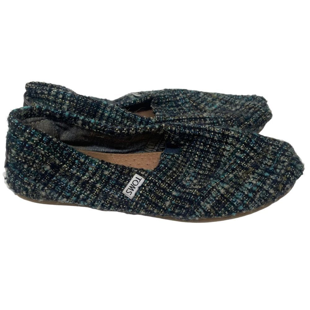 Toms Multicolor Fabric Casual Flat Loafers